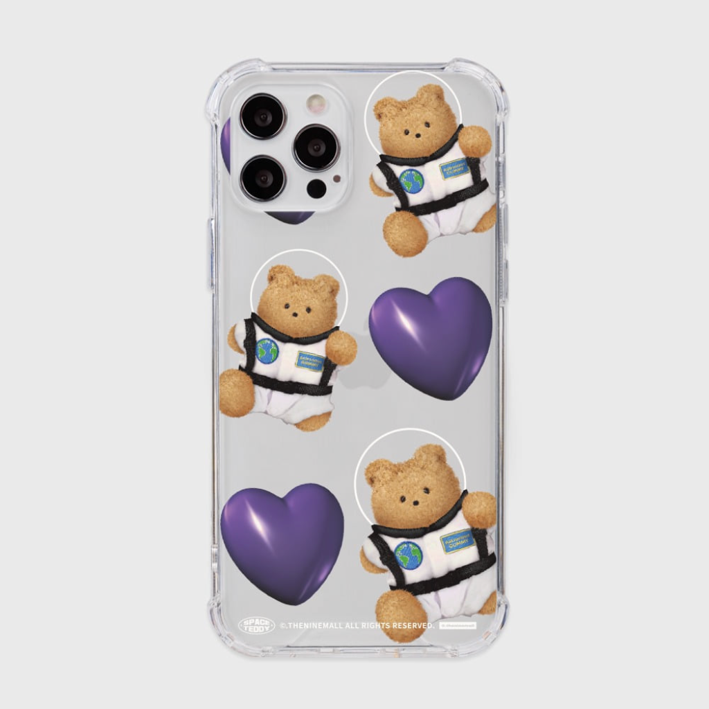 Pattern Heart Space Phone Case (Clear/Tank Clear 透明/透明Tank款)