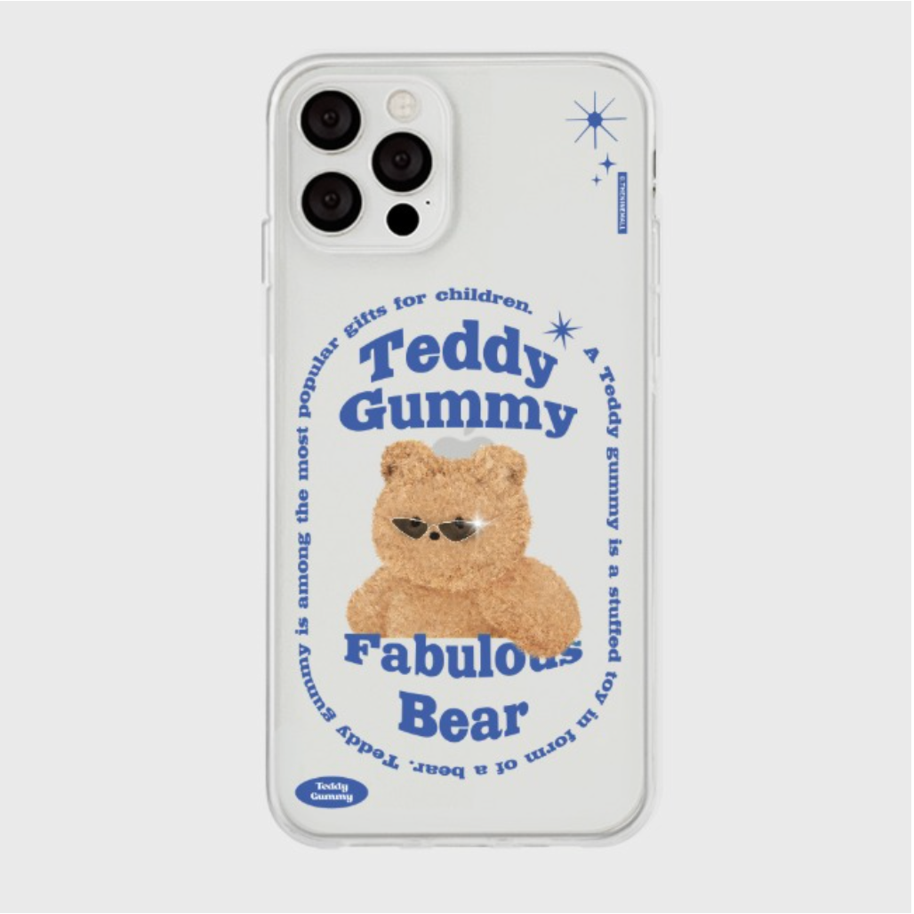 Round Fabulous Bear Phone Case (Clear 透明殼)