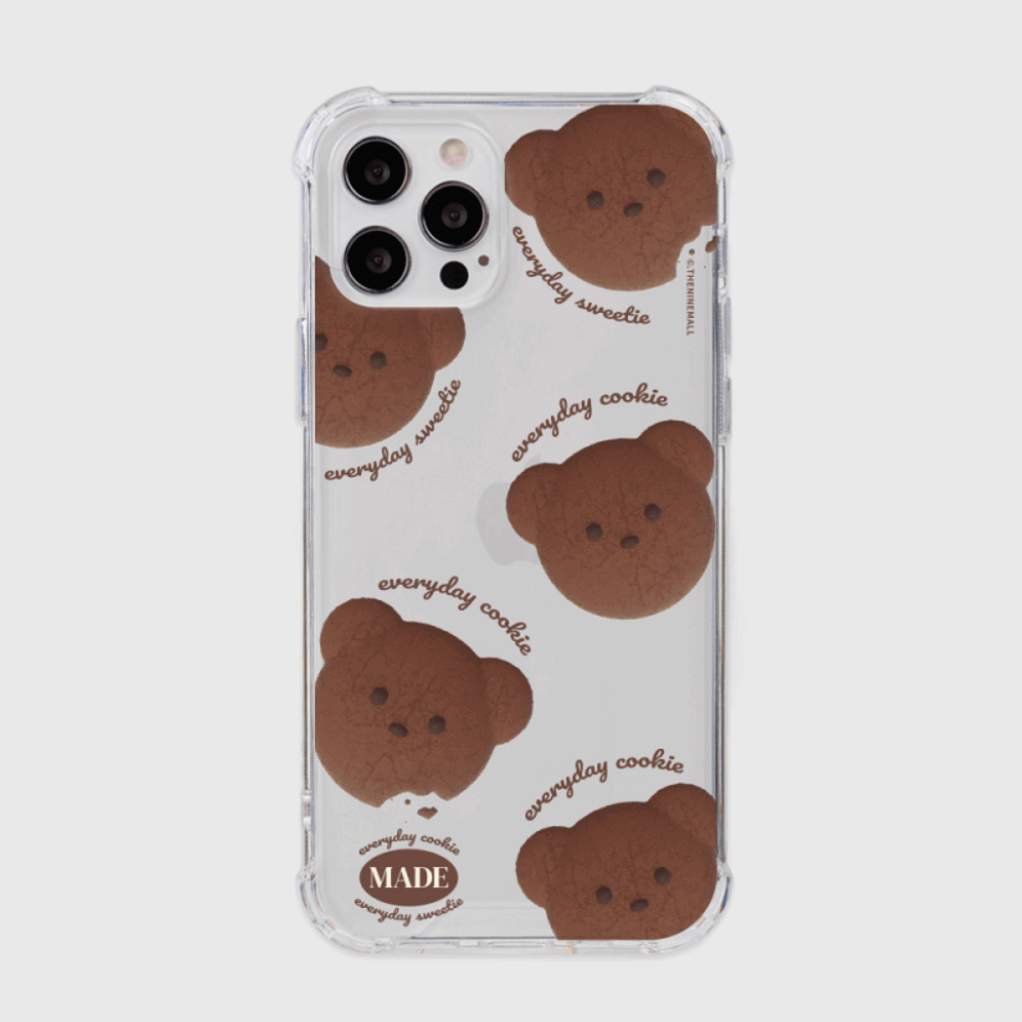 Pattern Teddy Cookie Phone Case (Clear/Tank Clear 透明/透明Tank款)