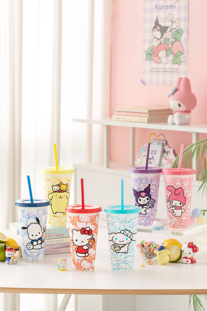 Sanrio Reusable Cold Tumbler Set Ver.2 (1 set 6個)