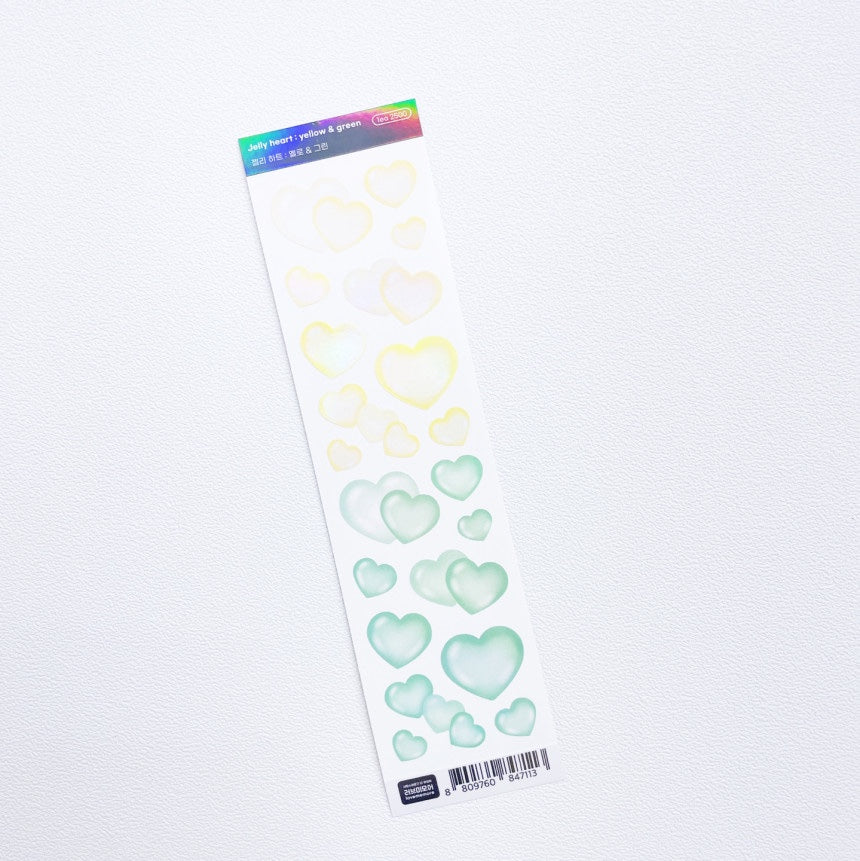 Love Me More Jelly Heart Sticker (4色)