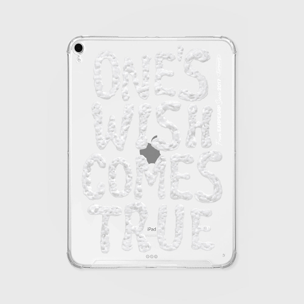 ONES WISH COMES TRUE-WHITE Ipad Clear Case