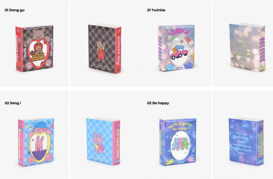 Dailylike My Buddy & Jelly Bear Collect Book 1格卡簿