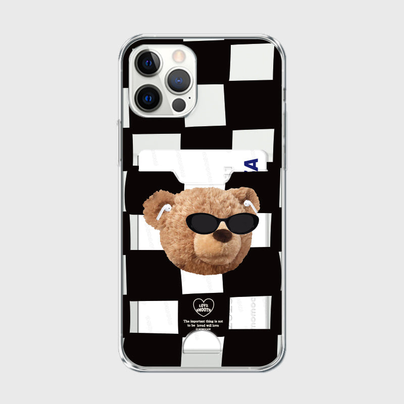 491 Sungri Check (Card Pocket Jelly Case 透明插卡款)