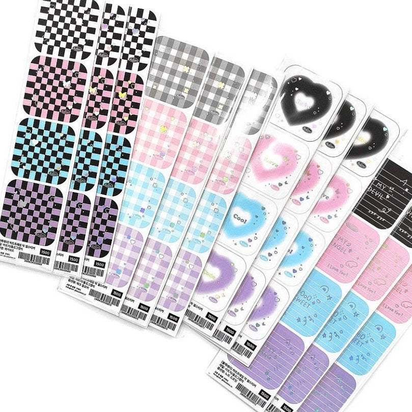 Hologram Heart Frame Sticker