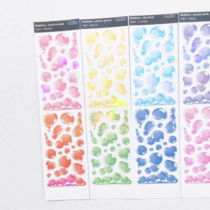 Love Me More Bubblez Sticker (5色)