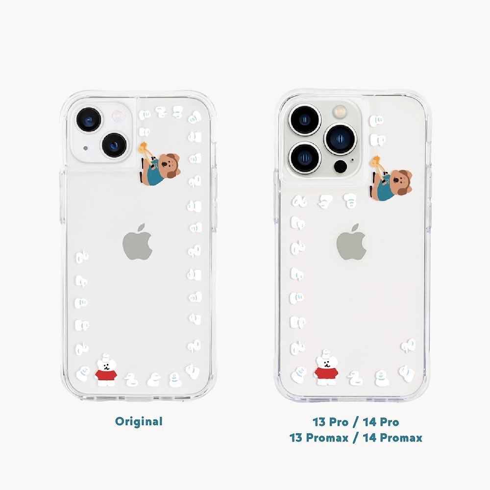 Dinotaeng Fatty's Snow Duck Phonecase (Clear 透明殼)