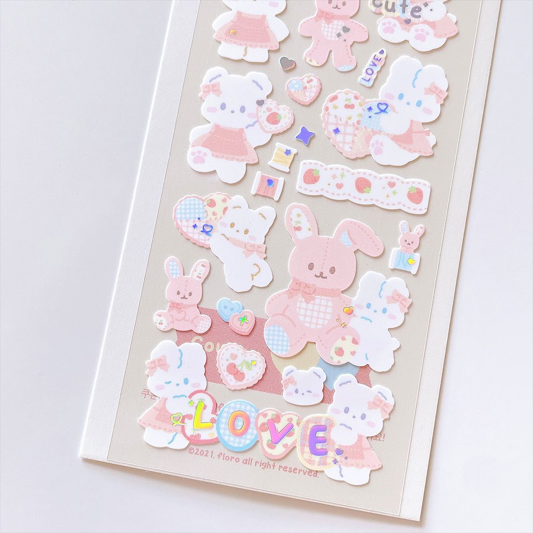 Floro Studio Quilt Babies Sticker