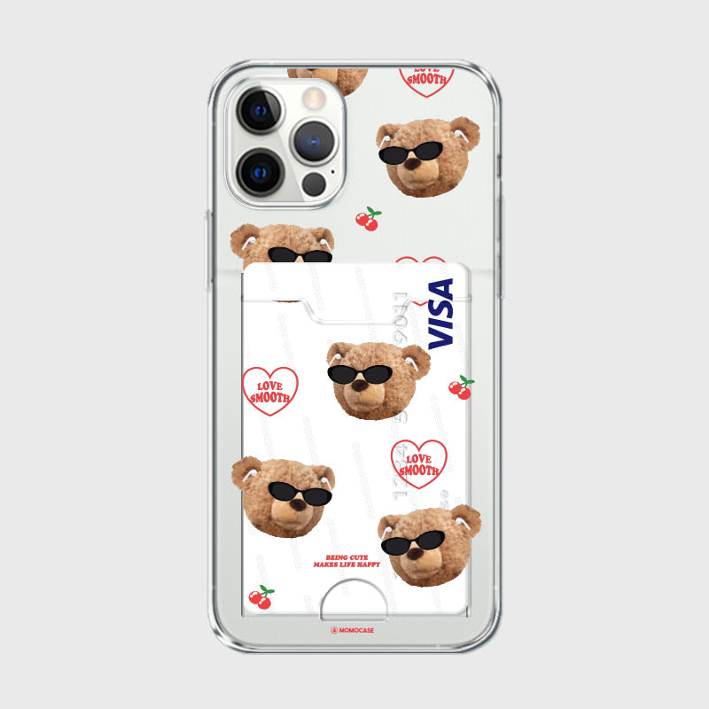 495 Sungri Cherry (Card Pocket Jelly Case 透明插卡款)