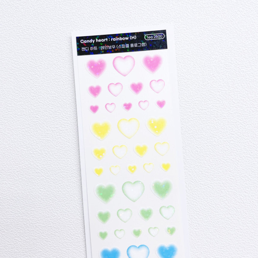Love Me More Candy Heart Sticker (2款)