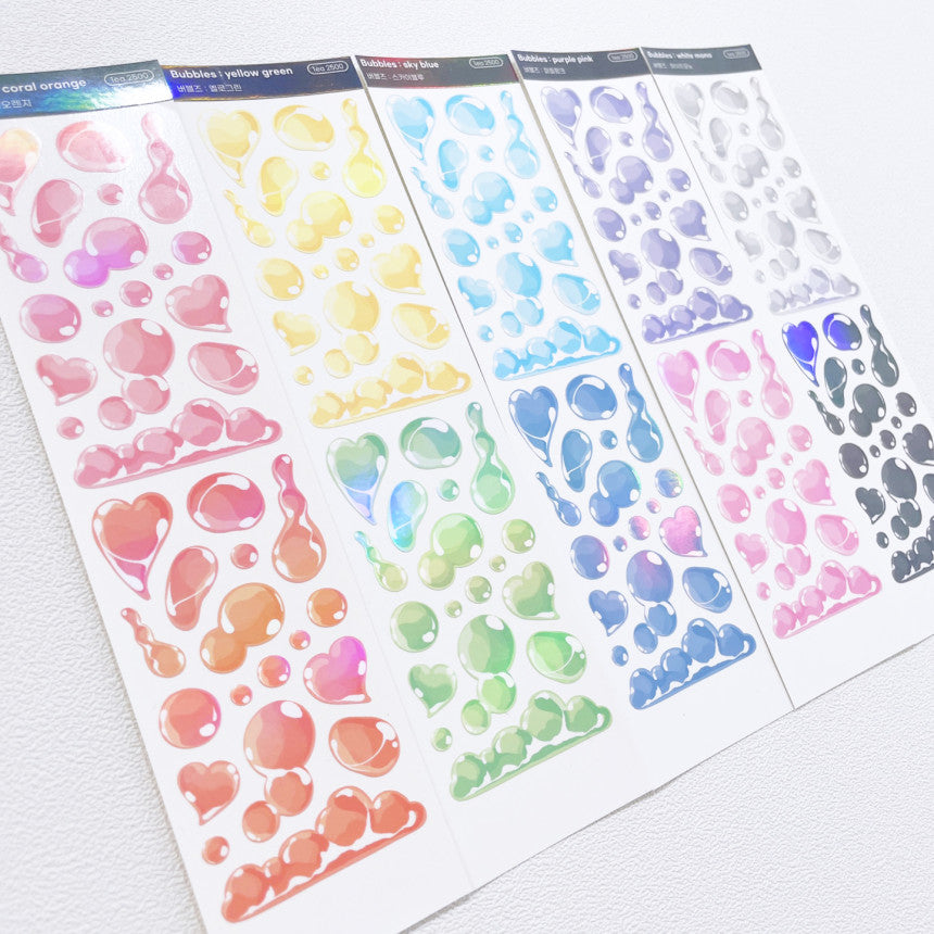 Love Me More Bubblez Sticker (5色)