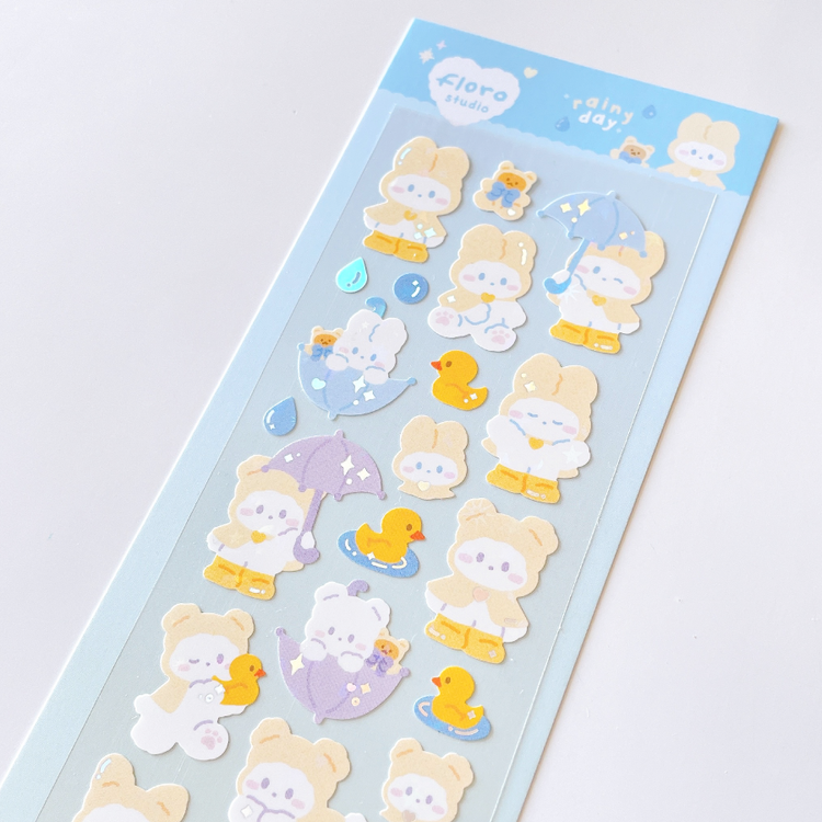 Floro Studio Rainy Day Babies Sticker