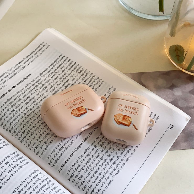 Sunday Morning Lettering Airpods Case (Hard 硬殼)