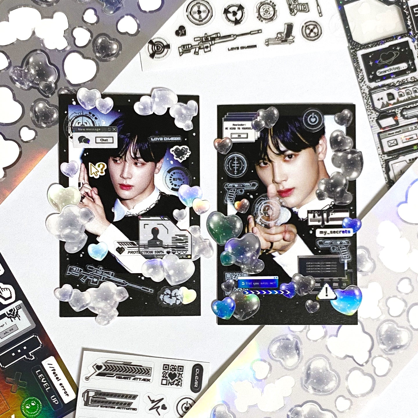 Ppanjj NEW Heart Bubble Sticker (8色)