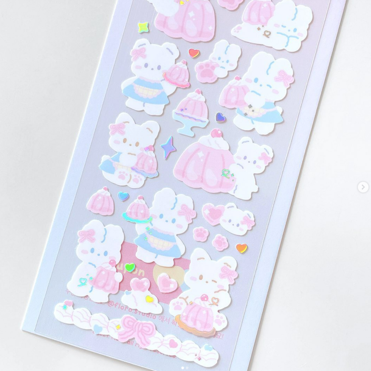 【現貨95折】Floro Studio Pink Jelly Babies Sticker