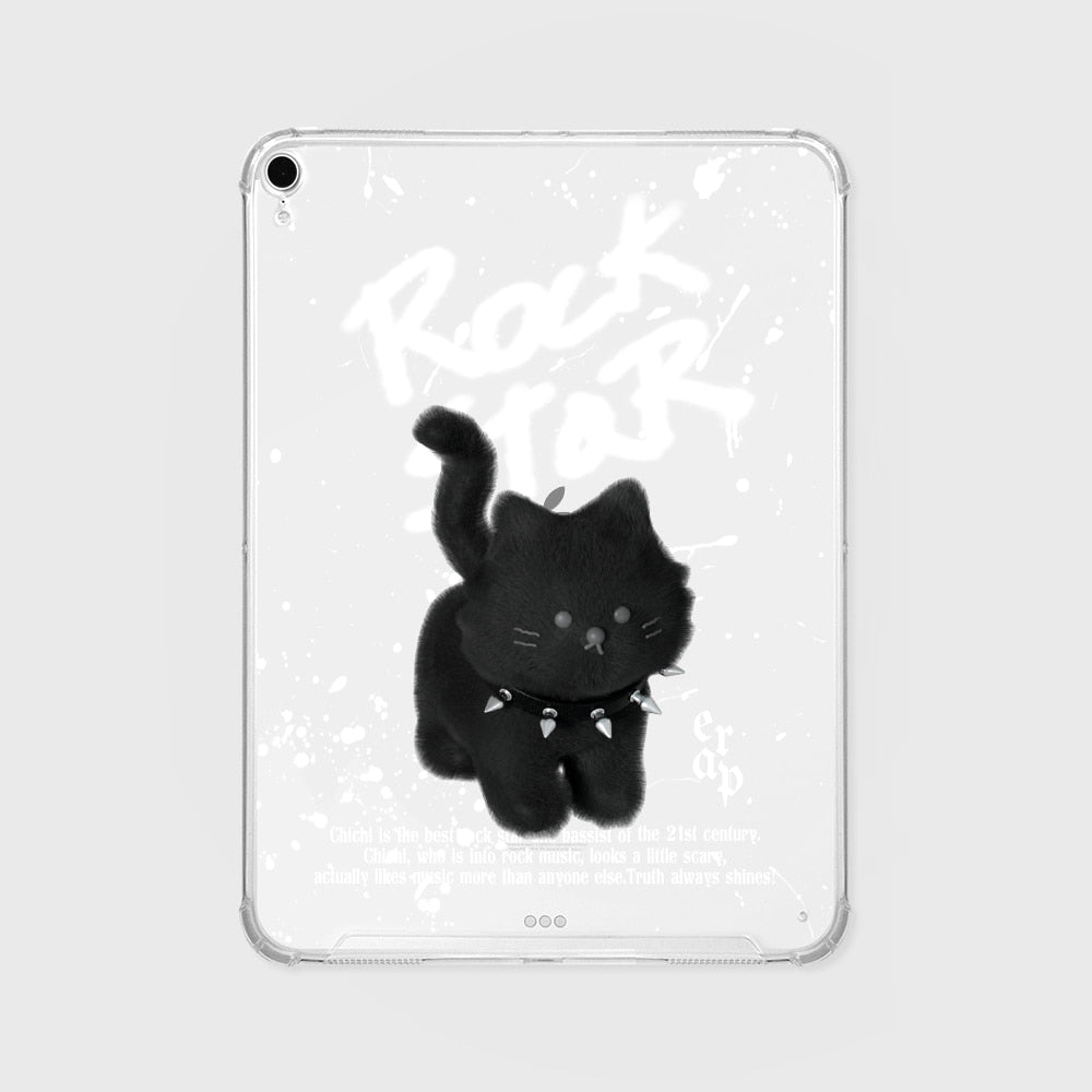ROCKSTAR CHICHI-BLACK Ipad Clear Case