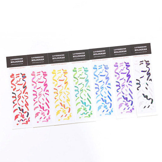 Love Me More Hologram Confetti Sticker (7色)