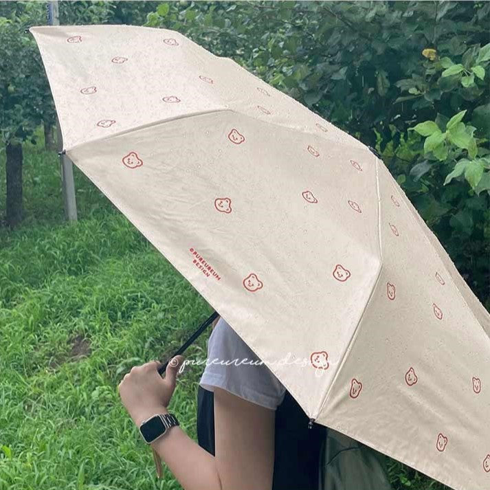 Cupid Bear UV Blocking Blackout 3-Stage Umbrella (2 Color)
