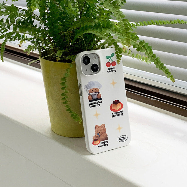 Pattern Pudding Gummy Phone Case (Hard 普通硬殼) (2色)