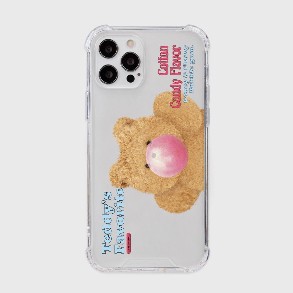 Bubble Gum Teddy Gummy Phone Case (Clear/Tank Clear 透明/透明Tank款)