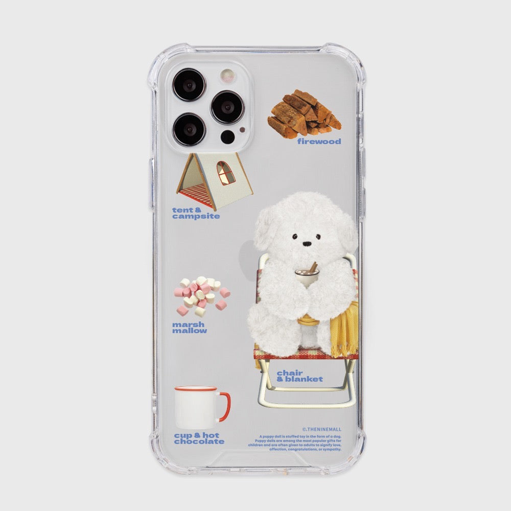 Pattern Camping Ppokku Phone Case (Clear/Tank Clear 透明/透明Tank款)