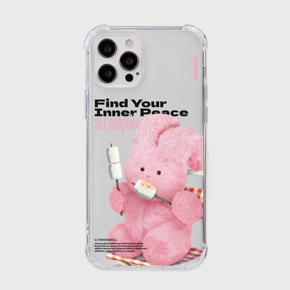 Pink Camping Windy Phone Case (Clear/Tank Clear 透明/透明Tank款)