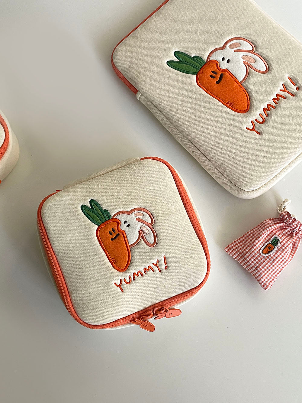 Second Morning Carrot & Bunny Pouch