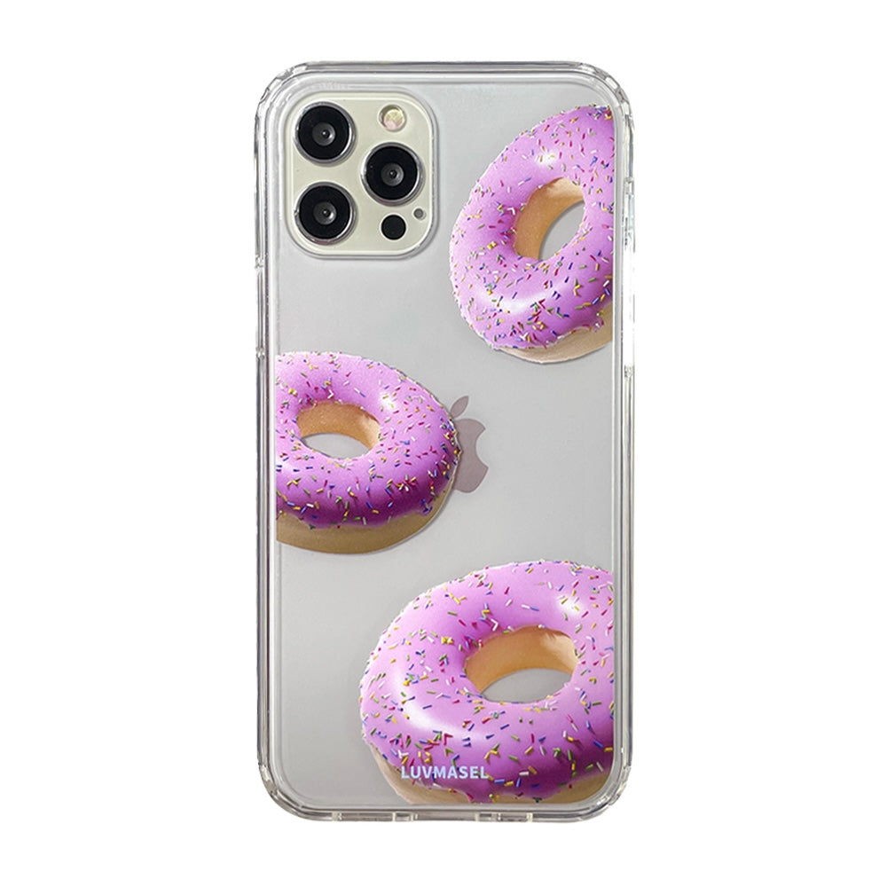 Luvmasel Pink Donut Phone Case (Jelly Hard/Magsafe)