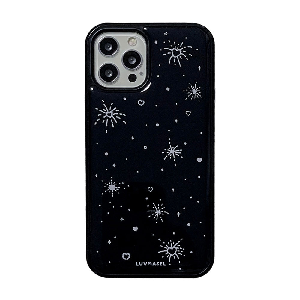 Luvmasel Black Heart Bomb Phone Case (Epoxy)