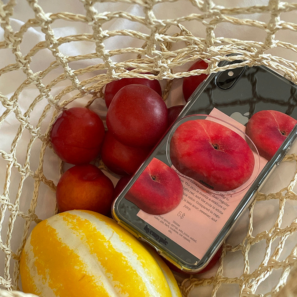 Byemypie Donut Peach Phone Case (Hard Jelly 透明殼)