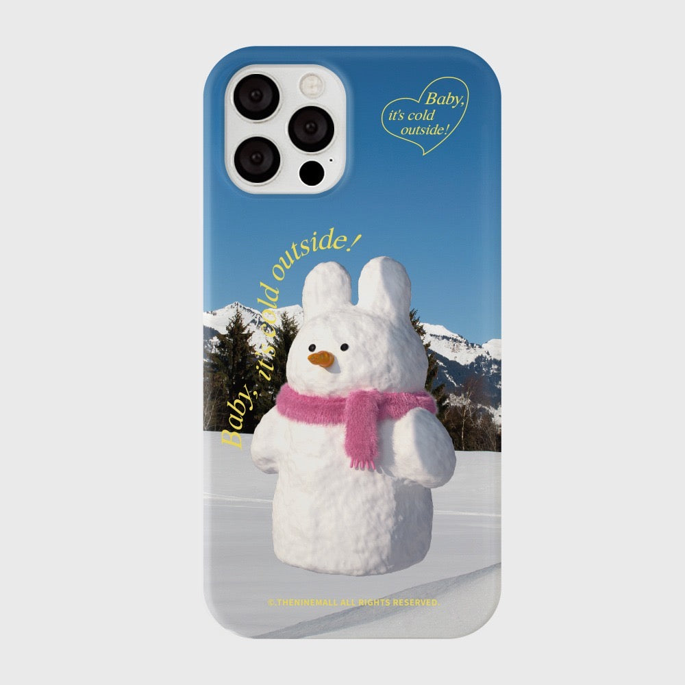 Windy Snowman Phone Case (Hard 普通硬殼)