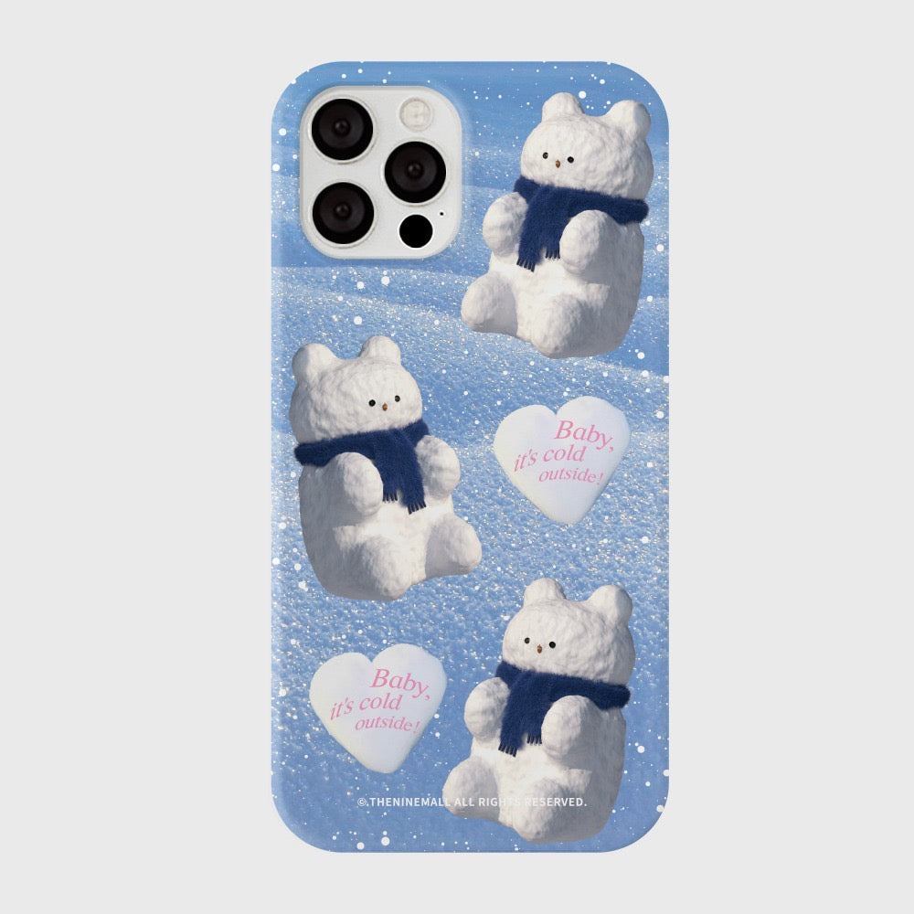Pattern Gummy Snowman Phone Case (Hard 普通硬殼)