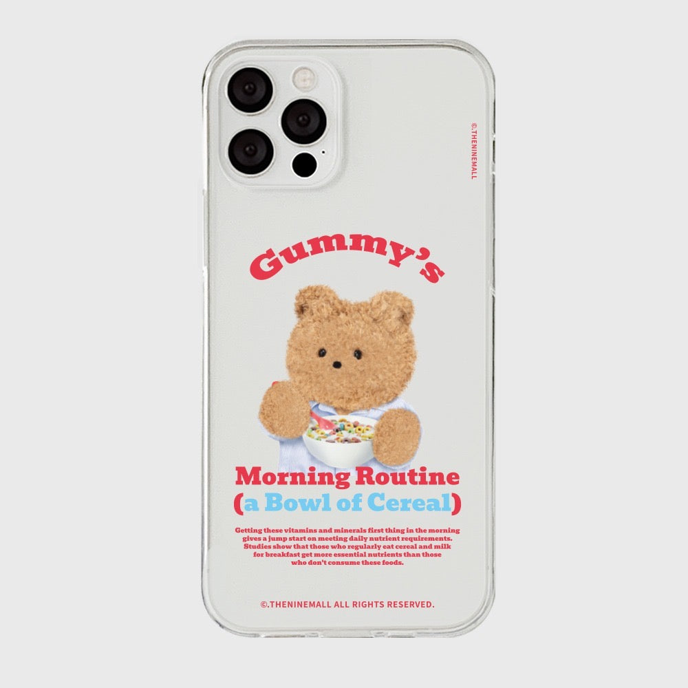 Morning Cereal Gummy Phone Case (Clear/Tank Clear 透明/透明Tank款)