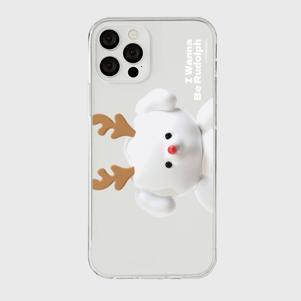 Ppokku Wannabe Santa Phone Case (Clear/Tank Clear 透明/透明Tank款)