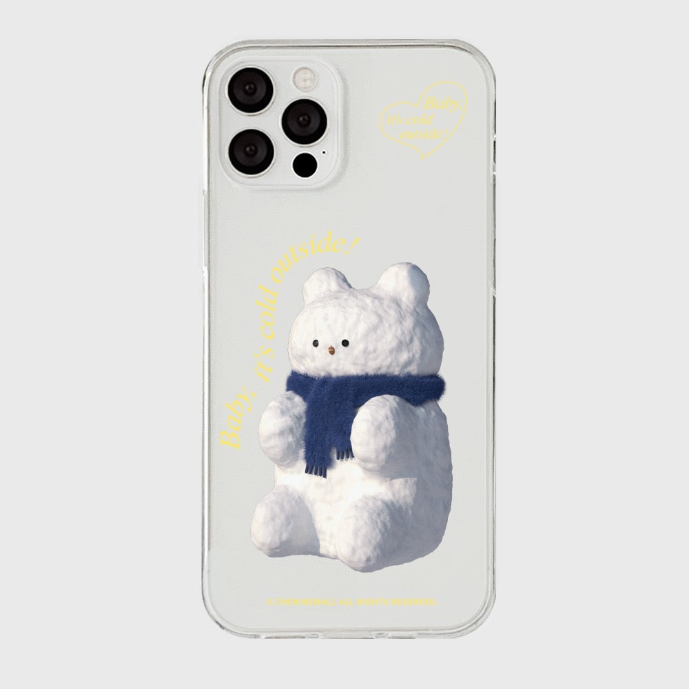 Gummy Snowman Phone Case (Clear/Tank Clear 透明/透明Tank款)