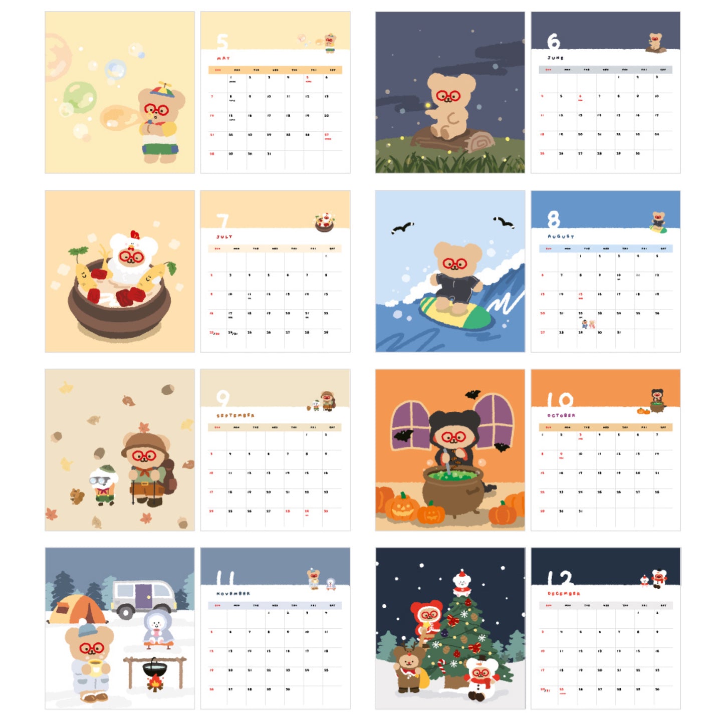 【現貨95折】Teteum 2023 Calendar