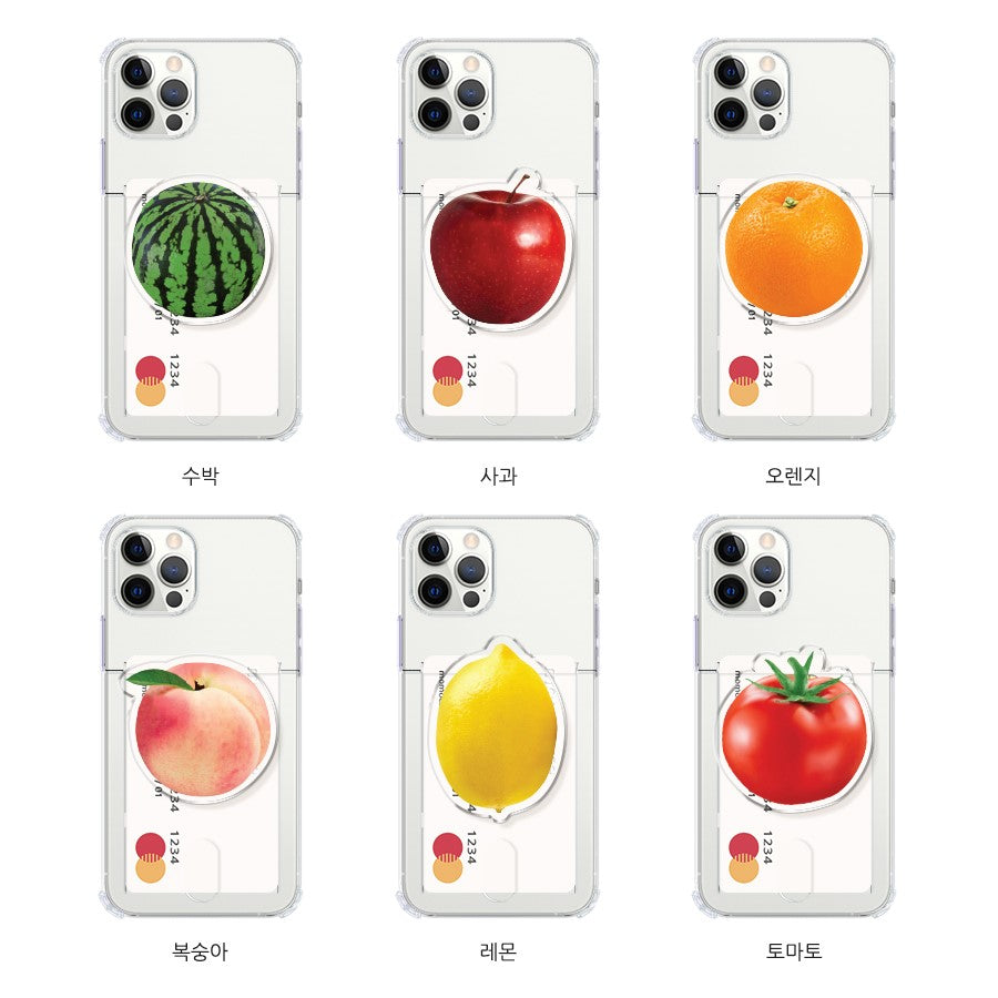 Momocase Fruit Basket Acrylic Set Phone Case (Card Pocket Jelly Case 透明插卡款)