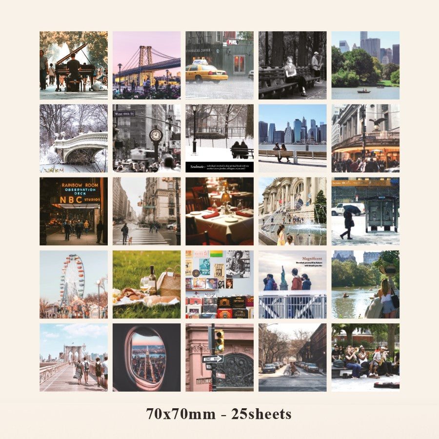 Indigo Mind Travel Sticker Pack - New York (60EA)