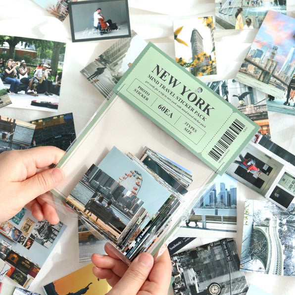 Indigo Mind Travel Sticker Pack - New York (60EA)