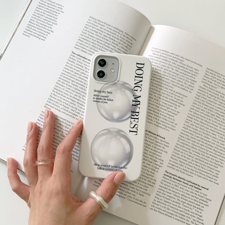 Glass Bead Lettering Phonecase (Hard 普通硬殼)