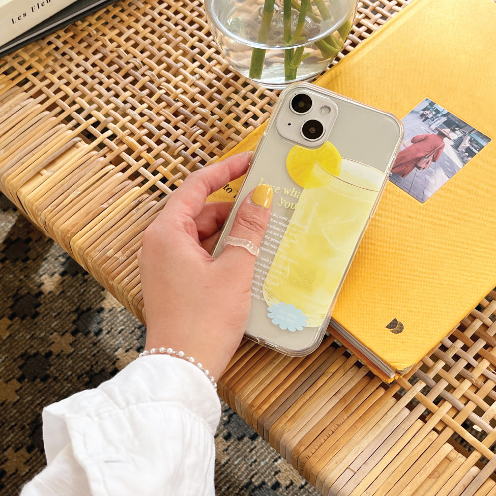 Lemonade Lettering Phone Case (Clear/Tank 透明/透明Tank款)