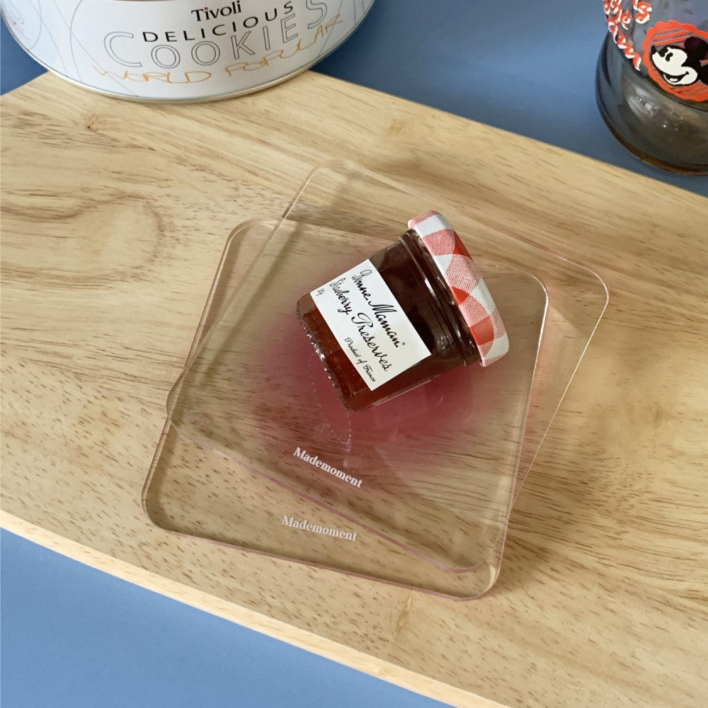 Pink Gradation Acrylic Coaster