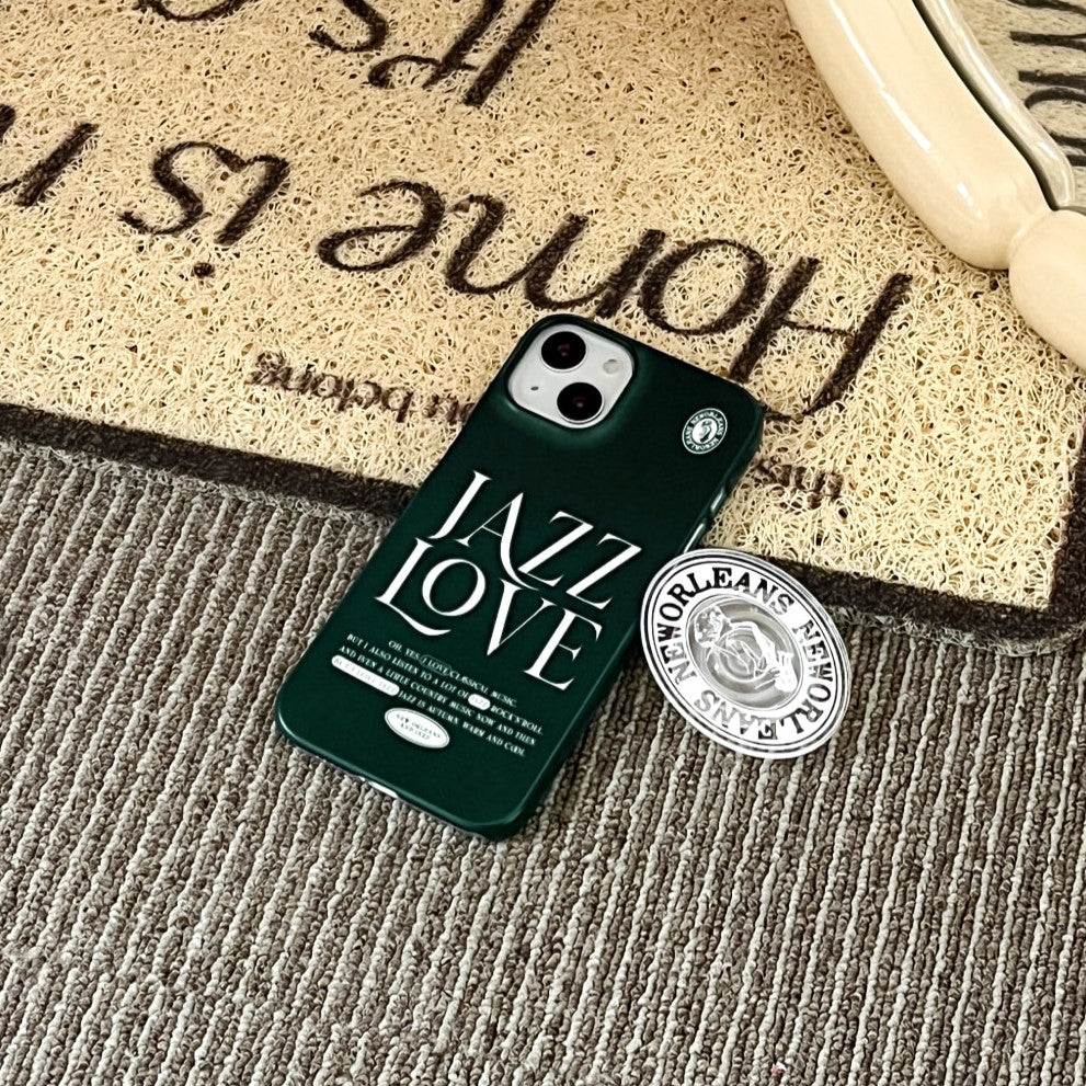 Jazz Love Lettering Phone Case (Hard 普通硬殼) (3色)