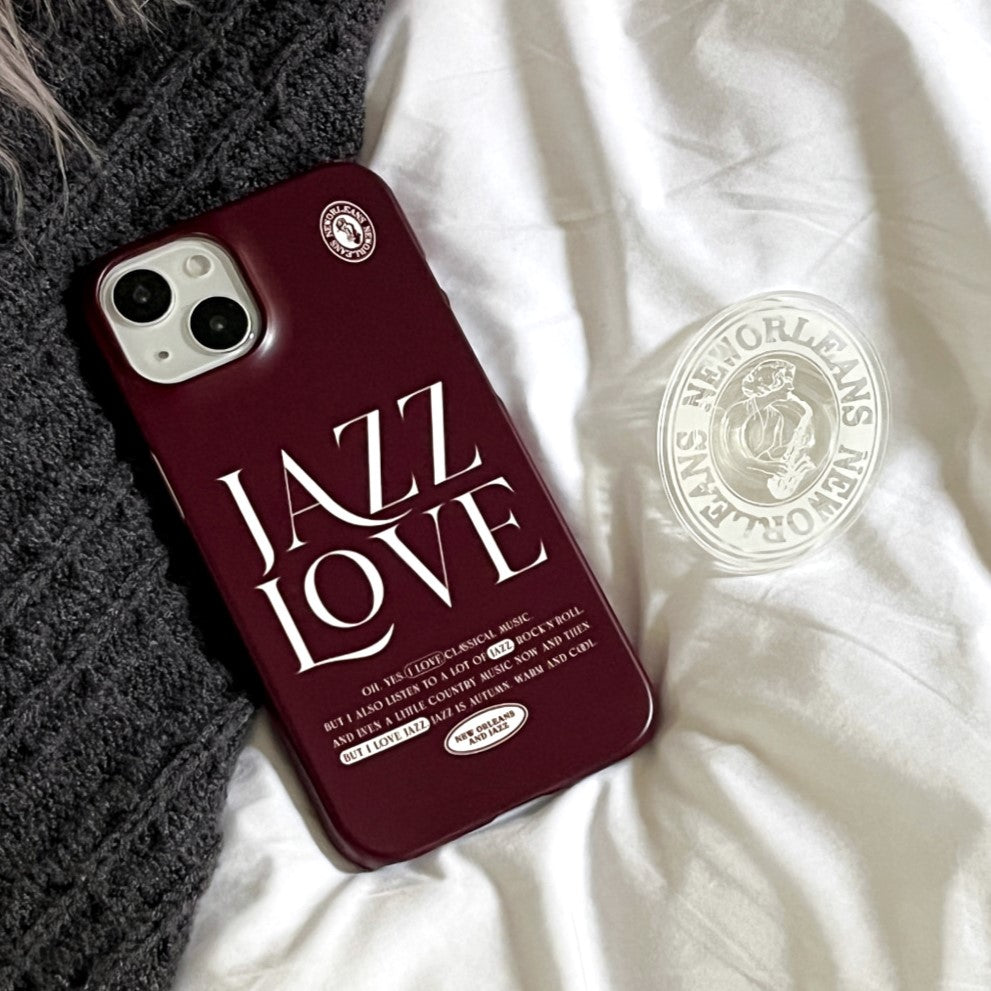 Jazz Love Lettering Phone Case (Hard 普通硬殼) (3色)