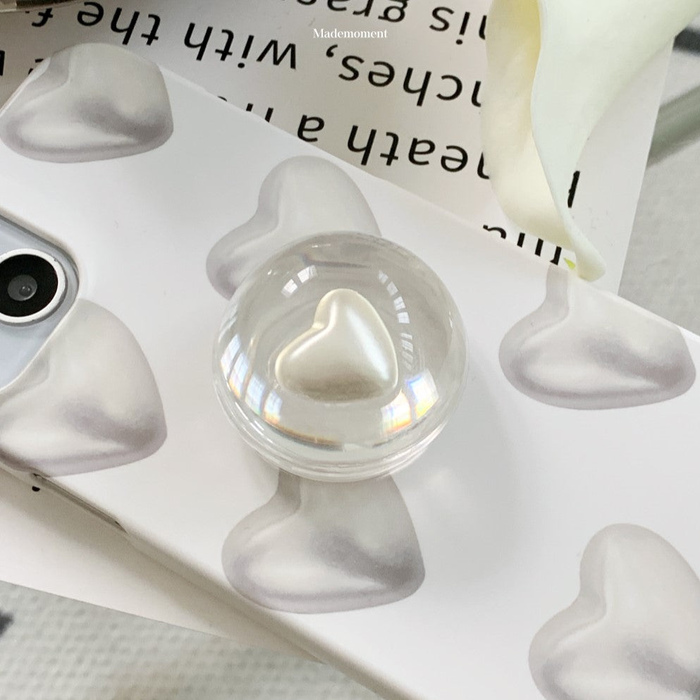 Heart Pearl Pattern Phone Case (Hard 普通硬殼) (2款)