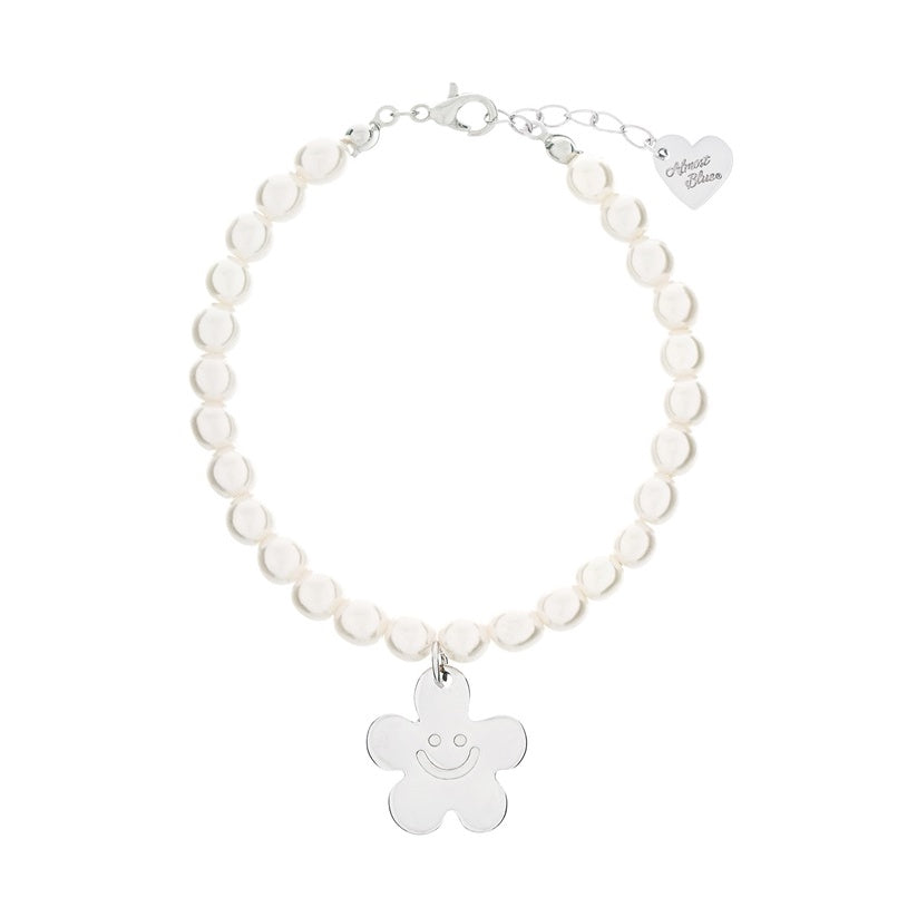 Almost Blue Smile Flower Bracelet
