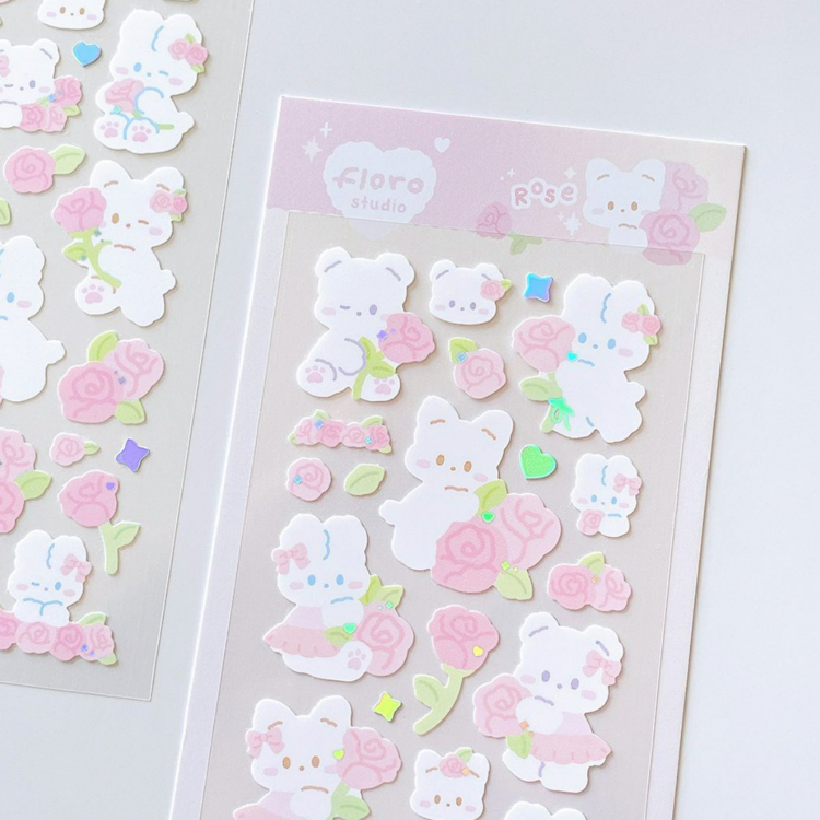 Floro Studio Rose Babies Sticker