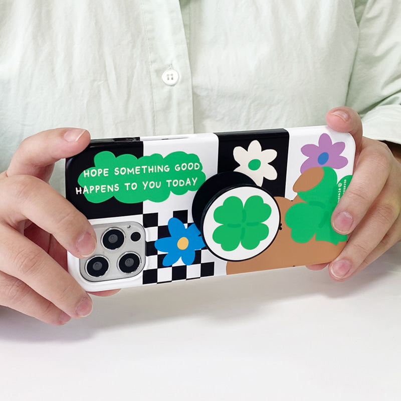 【Set】537 Clover Bear (Hard 硬殼) + Tok