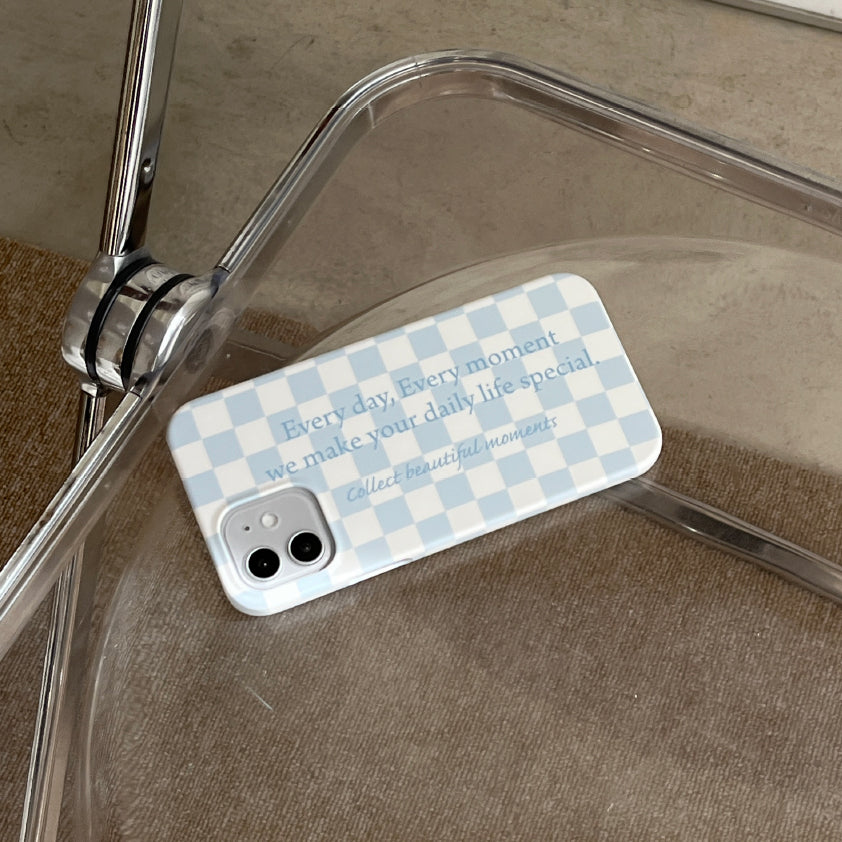 Checkerboard Lettering Phonecase (Hard 普通硬殼)