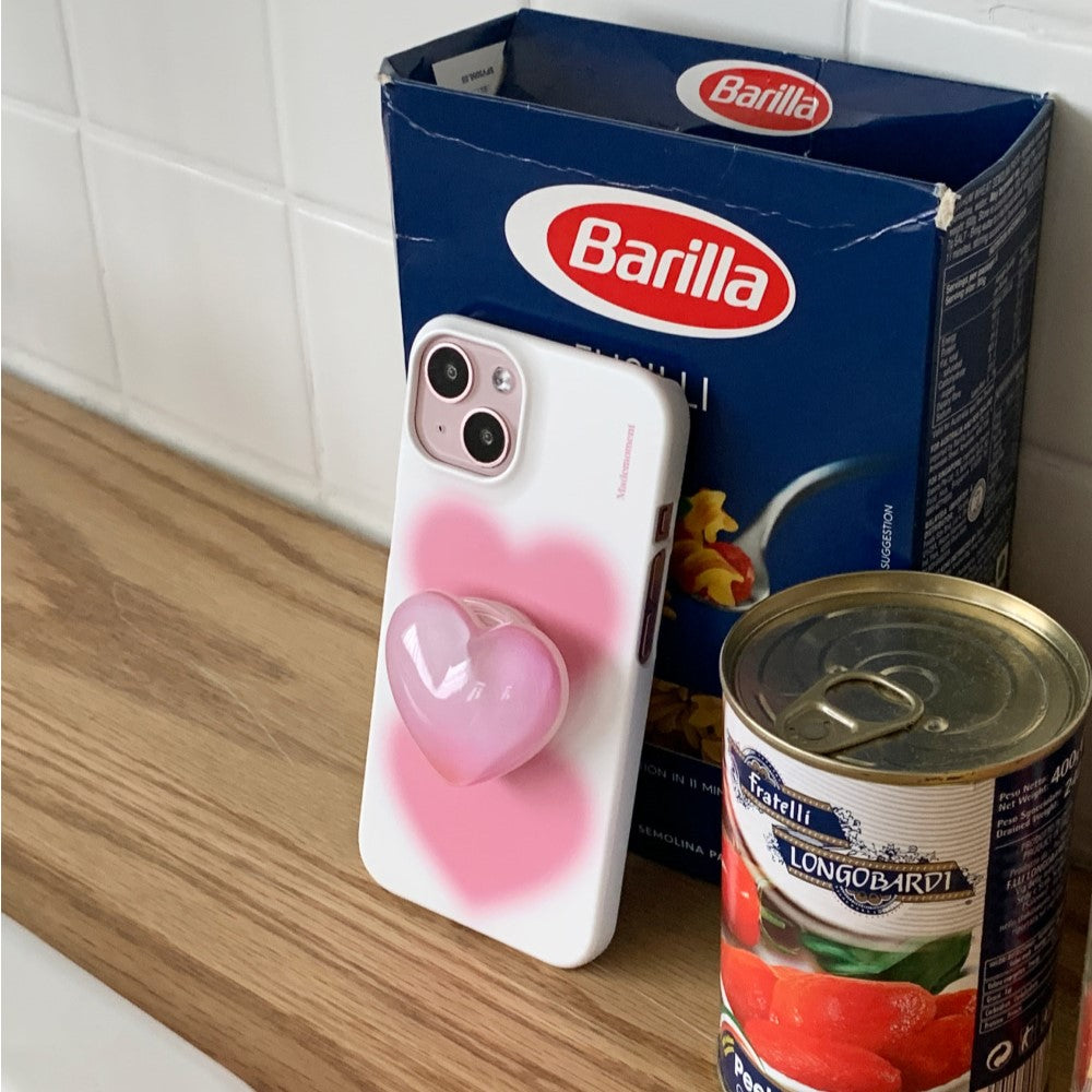 【9折加購】Mademoment Candy Joy Heart Resin Acrylic Tok (Pink)